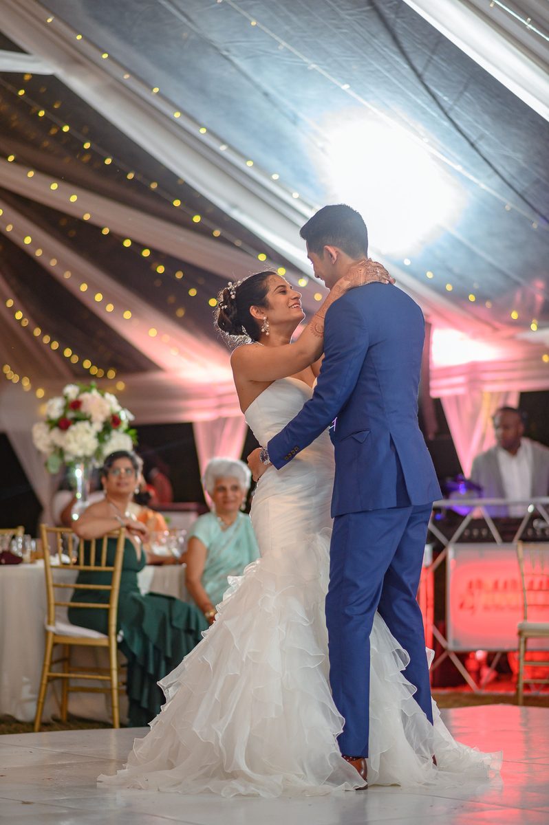 Real wedding first dance celebration in Jamaica